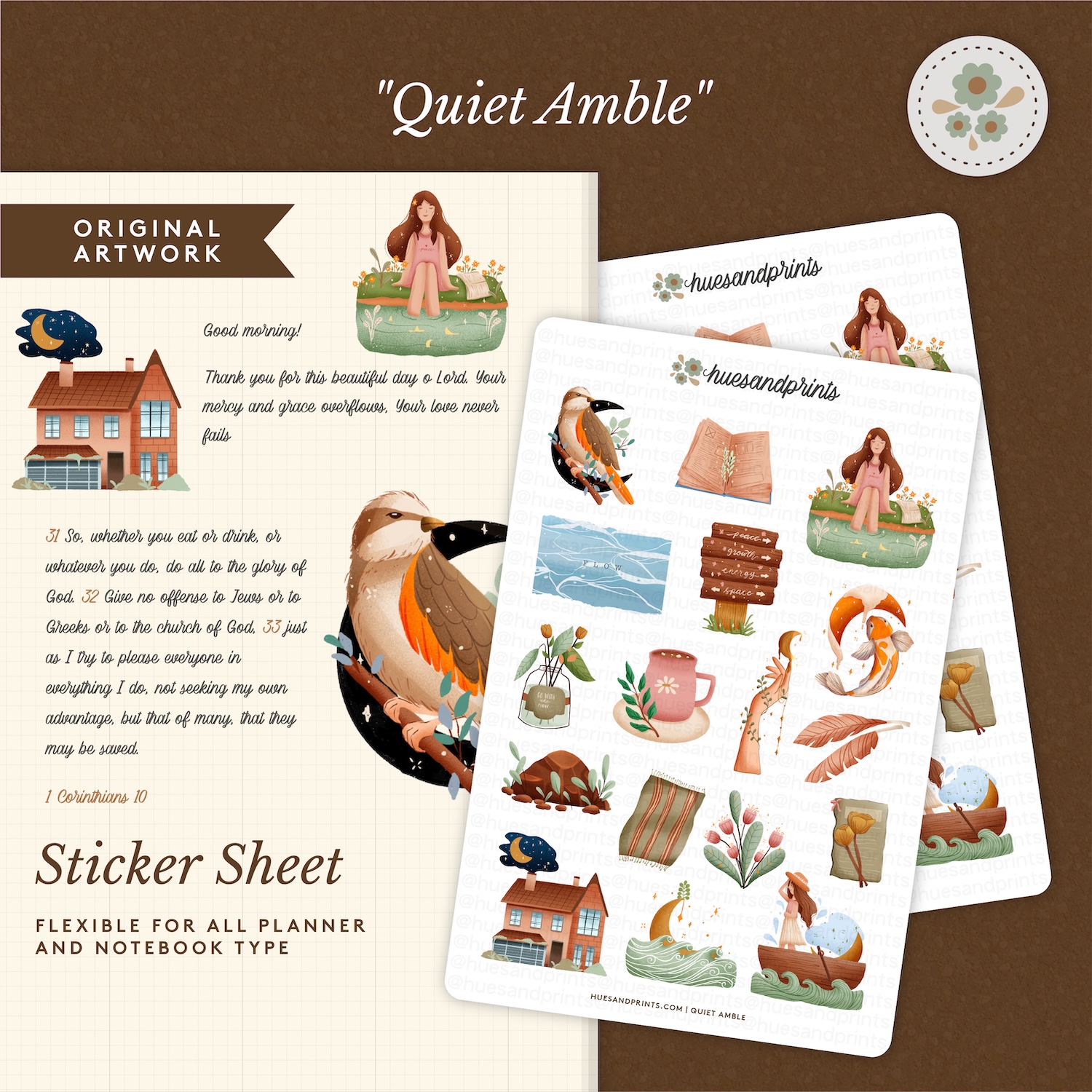Quiet Amble - Cosy stickers for planners, journals and notebooks - Image 2