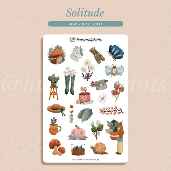 Solitude - Planner, Journal Stickers