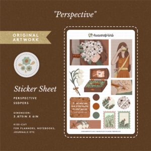 planner sticker sheet - deco - digital mockup