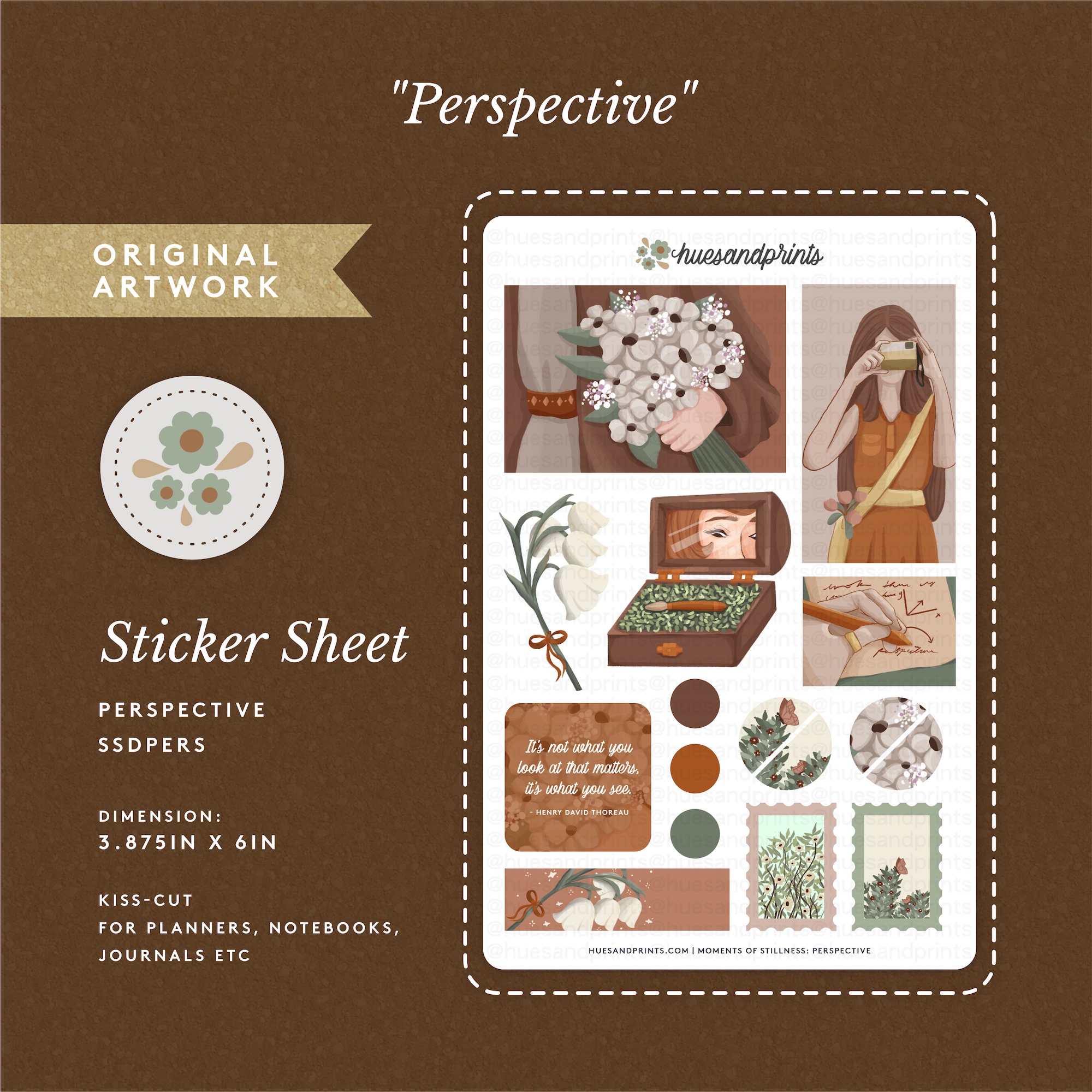 planner sticker sheet - deco - digital mockup