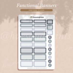 Banners and Icons - Functional Stickers