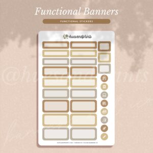 Banners and Icons - Functional Stickers