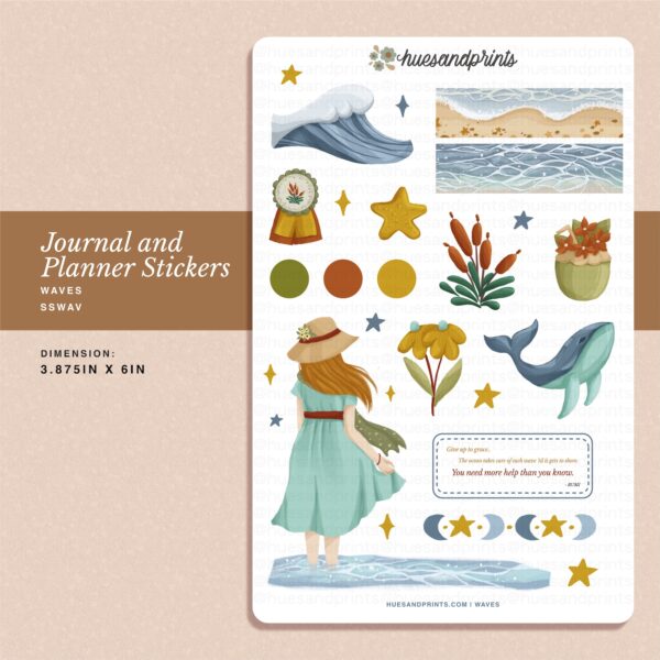 Waves – Planner, Journal Stickers - Image 2