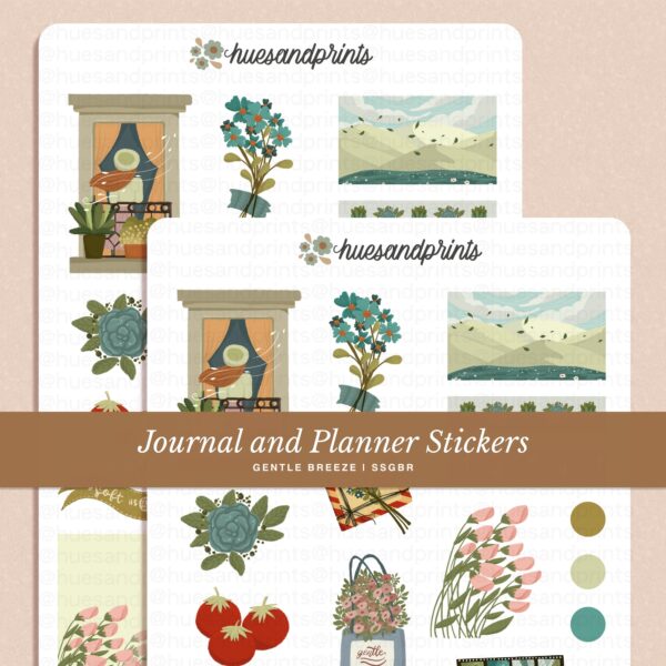Gentle Breeze cover photo - planner, journal, notebook stickers