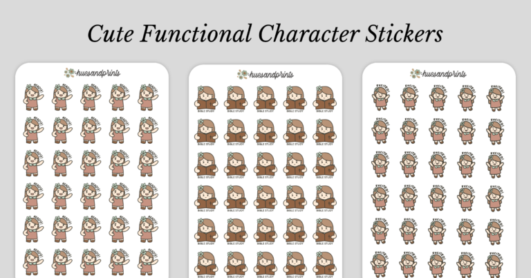 NEW! Functional Character Stickers on the Shop