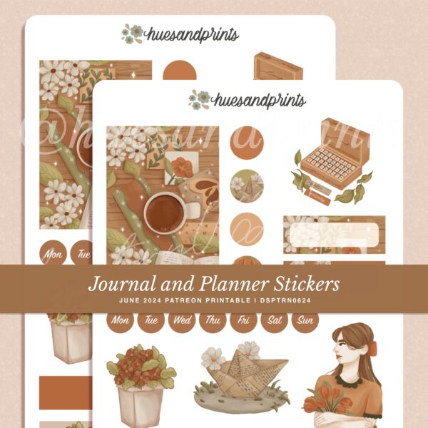 Today is a gift - illustrated stickers for planners, journal, stationery