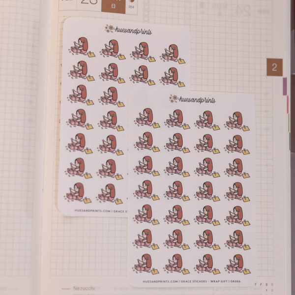 character planner sticker for planners, journals and notebooks