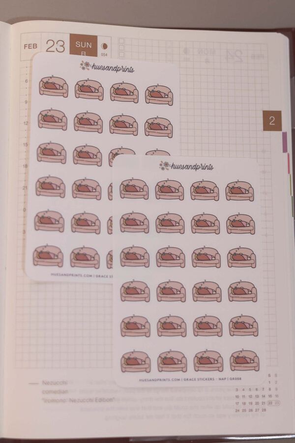 character planner sticker for planners, journals and notebooks