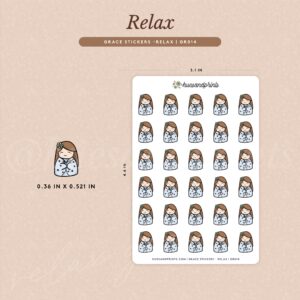 character planner sticker for planners, journals and notebooks