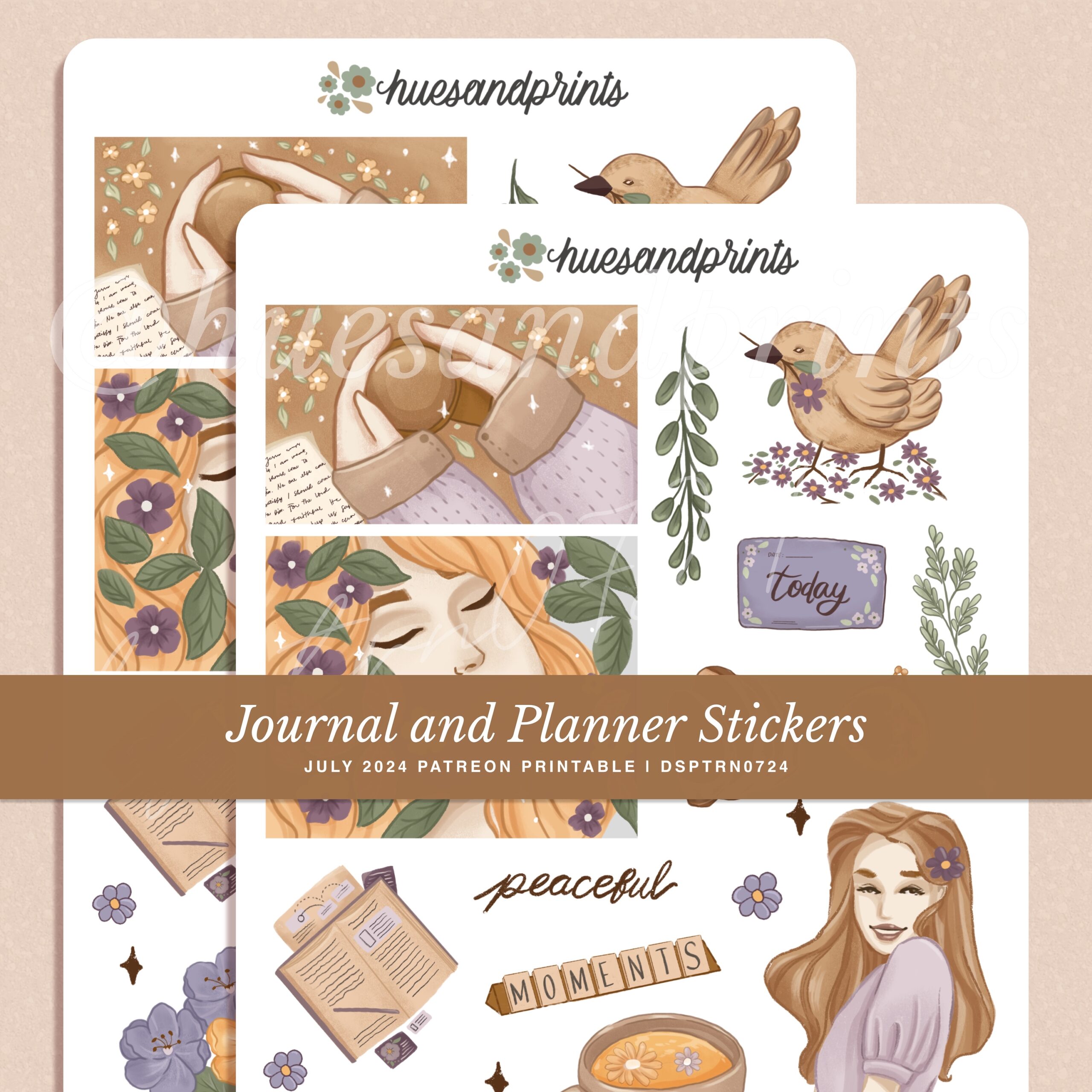 Watercolor Planner Stickers