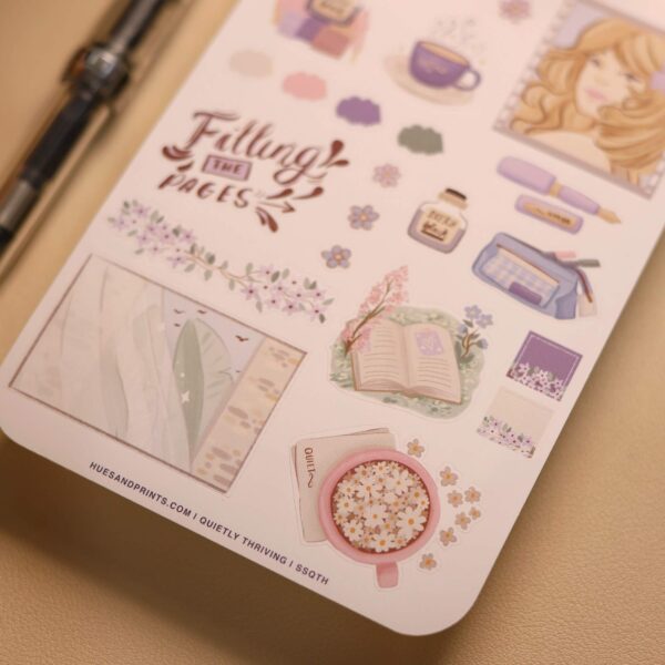 Planner, journal stickers, productivity, creative journal stickers, quietly thriving, SSQTH