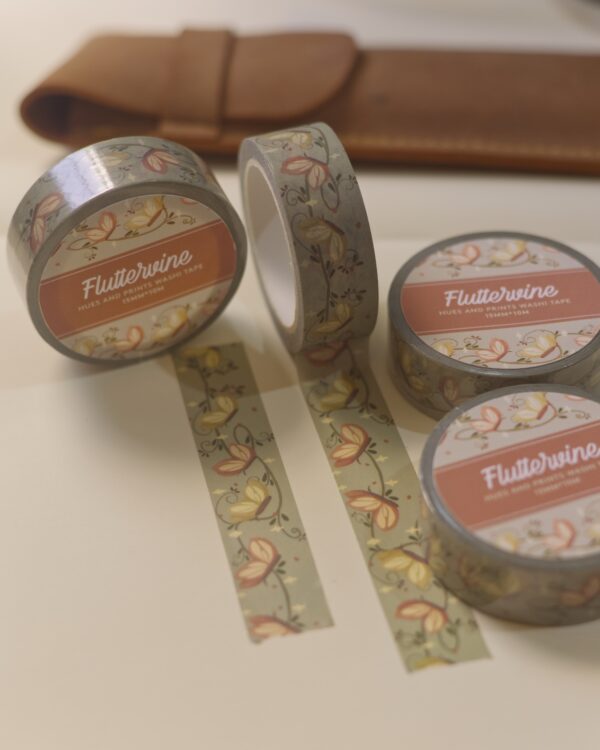 Fluttervine washi Tape, stationery, scrapbooking, journal, planner
