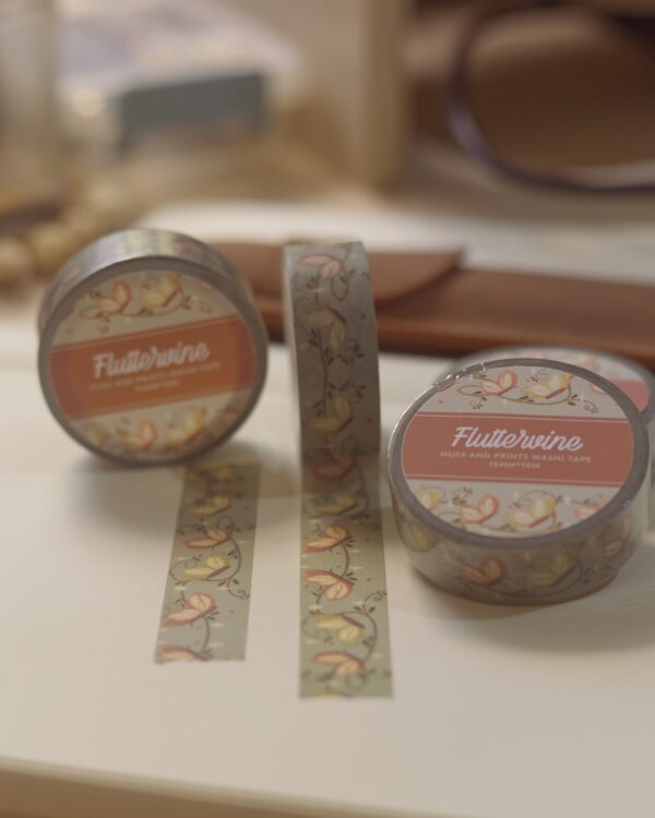 Fluttervine washi Tape, stationery, scrapbooking, journal, planner