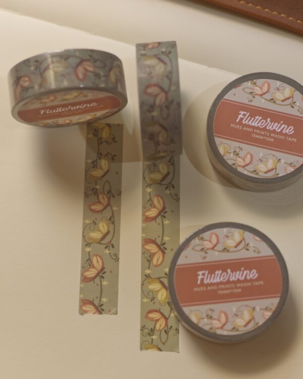 Fluttervine washi Tape, stationery, scrapbooking, journal, planner