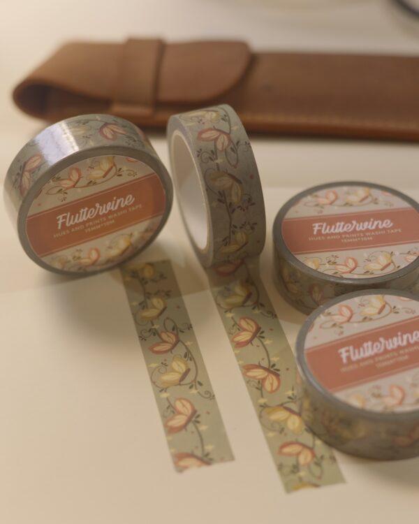 Fluttervine washi Tape, stationery, scrapbooking, journal, planner