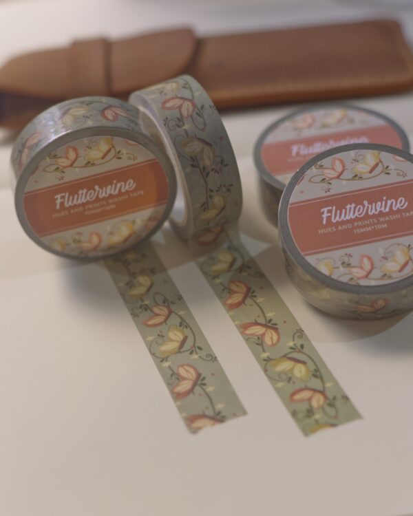 Fluttervine washi Tape, stationery, scrapbooking, journal, planner