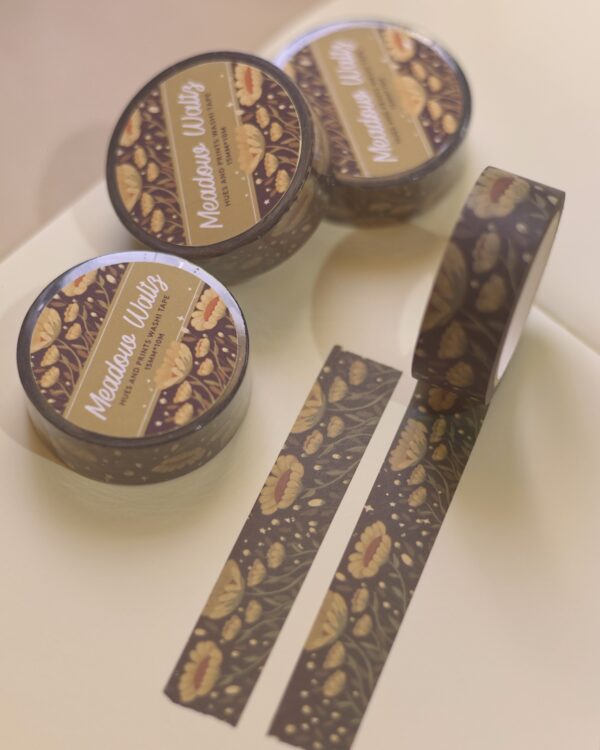 Meadow Waltz washi Tape, stationery, scrapbooking, journal, planner