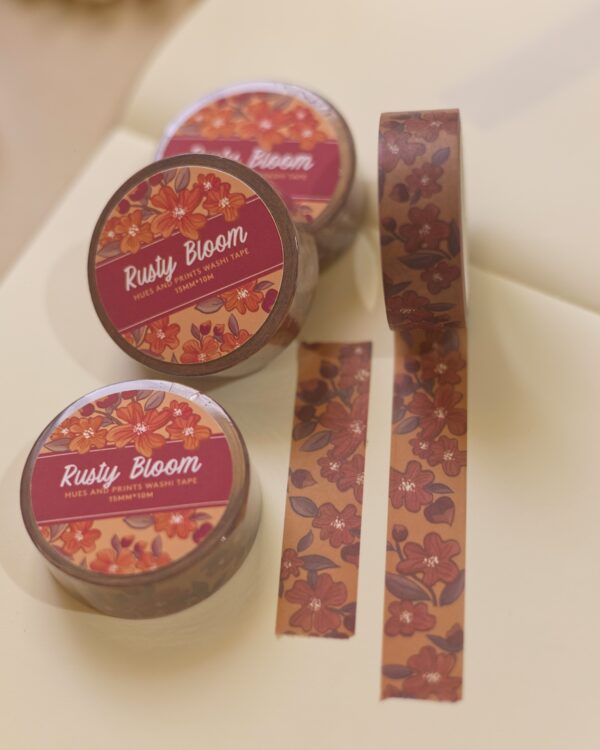 Rusty Bloom - washi tape for planners, journals, stationery