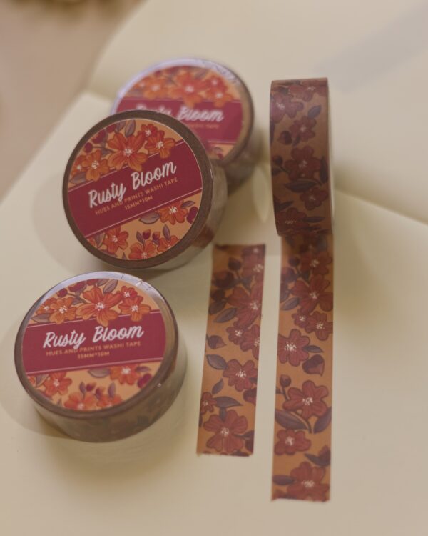 Rusty Bloom - washi tape for planners, journals, stationery - Image 2