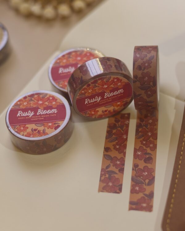 Rusty Bloom - washi tape for planners, journals, stationery - Image 4