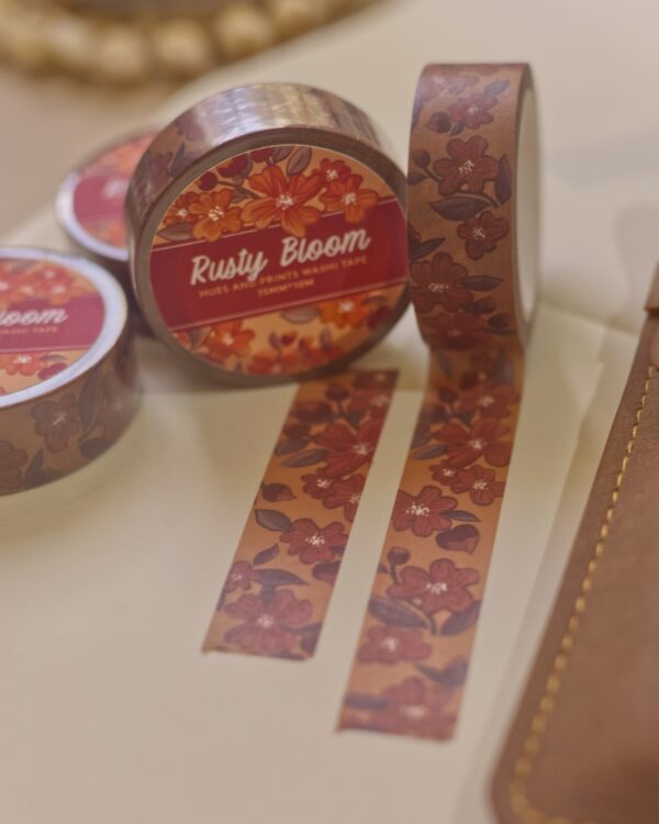 Rusty Bloom - washi tape for planners, journals, stationery - Image 6