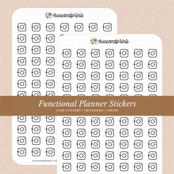 Icon sticker mini, instagram icon ISMCA