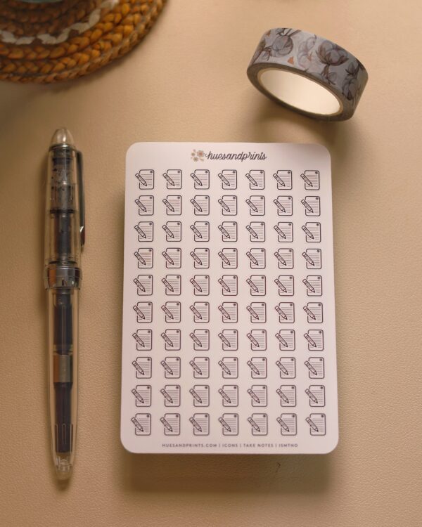 Icon sticker mini, take notes icon ISMTNO