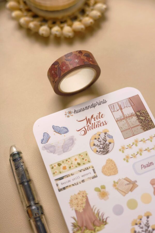 Planner, journal stickers, productivity, creative journal stickers, quiet waters design