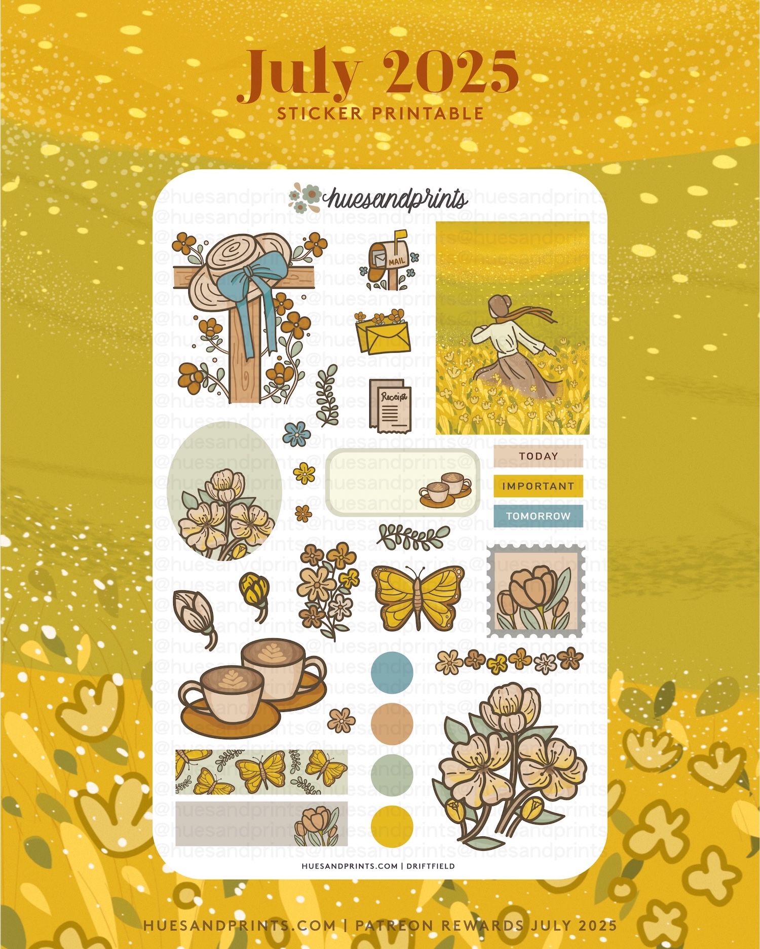 sticker printable, digital stickers, planner stickers, journal stickers, cliparta
