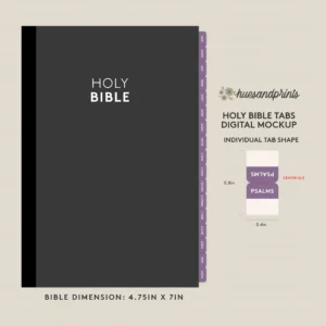 holy bible tabs digital mockup