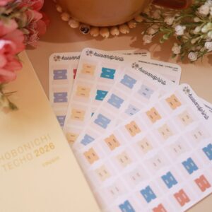 hobonichi cousin planner tabs, monthly planner tabs