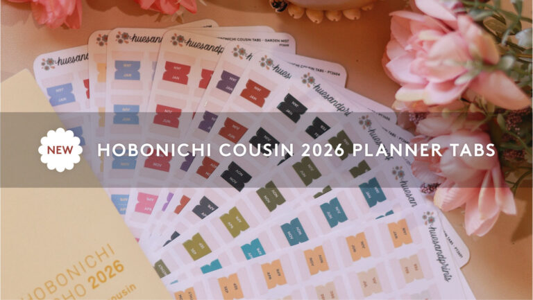 Hobonichi Cousin 2026 planner tabs