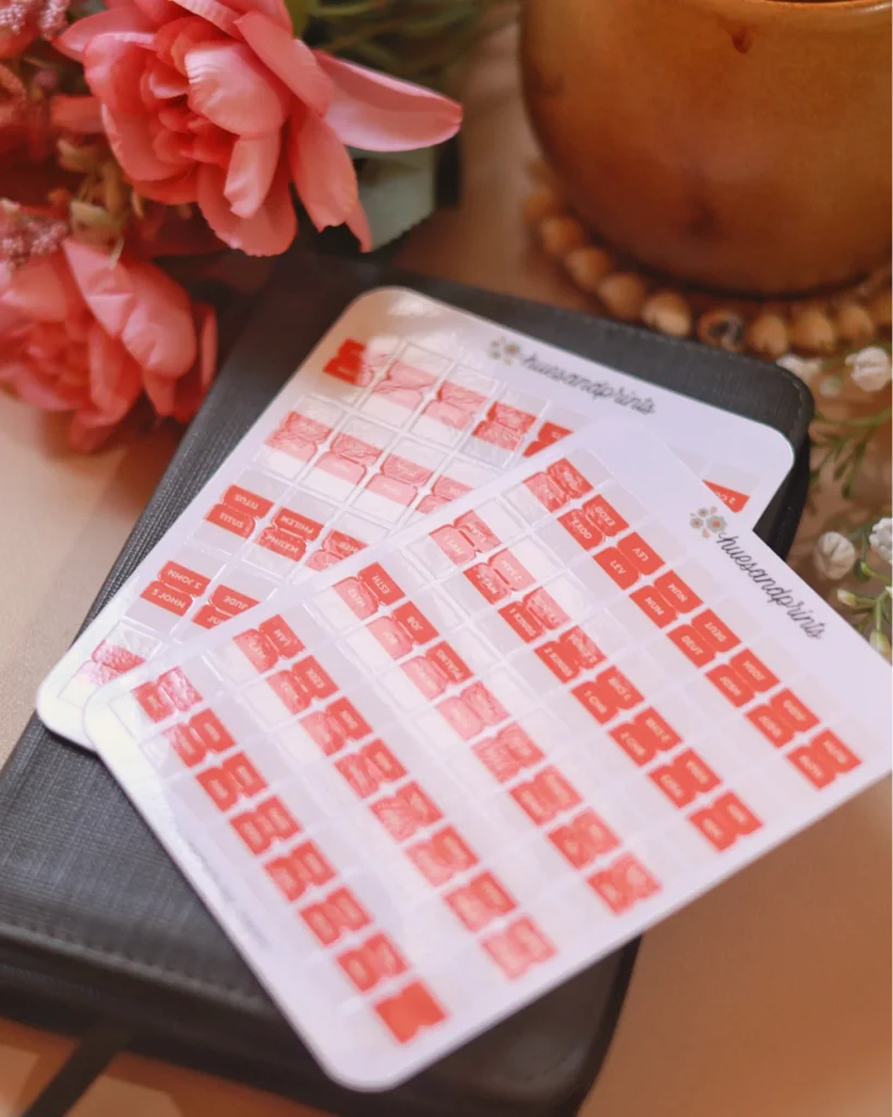 Holy Bible Tabs Persimmon