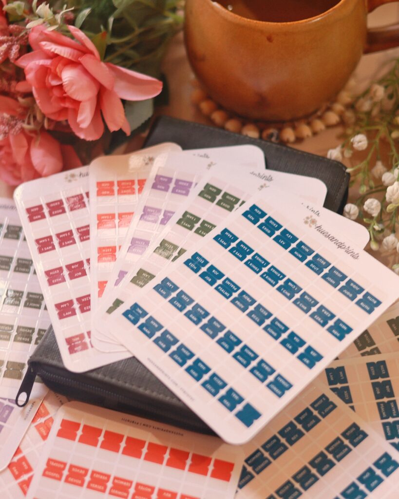 Holy Bible Tabs for old and new testament - all colors