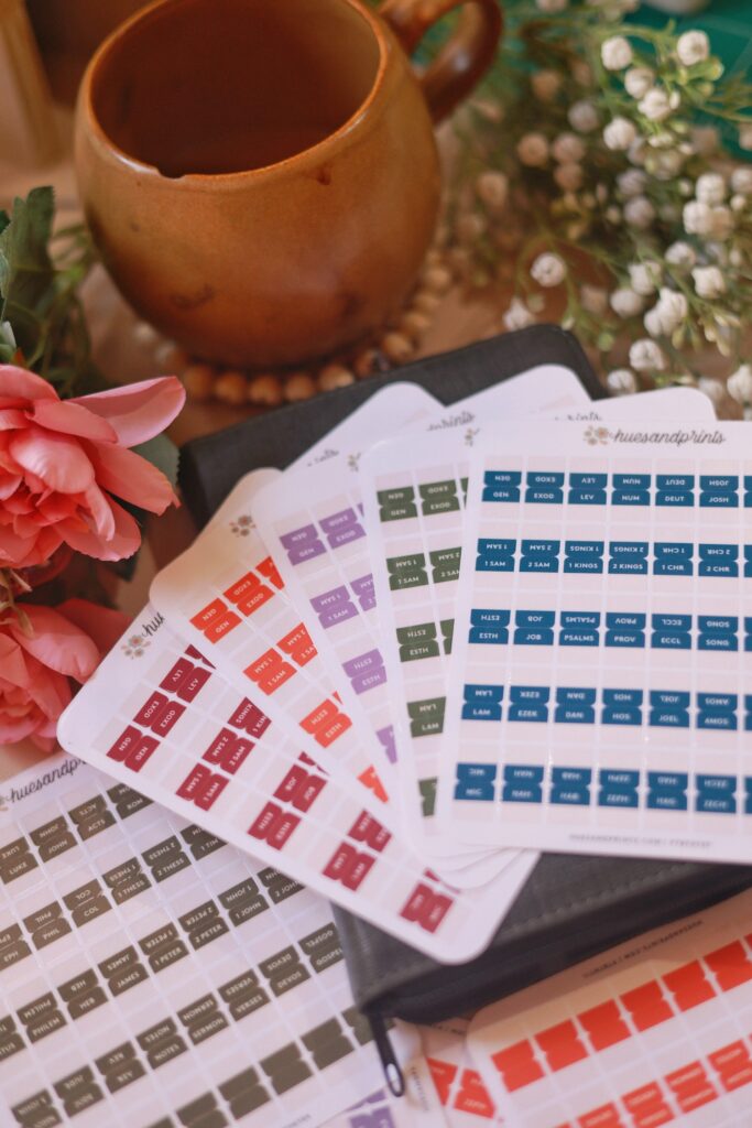 Holy Bible Tabs for old and new testament - all colors