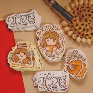 2026 Journal Stickers - Original illustrations | for planner, notebook, journal covers, die-cut, vinyl