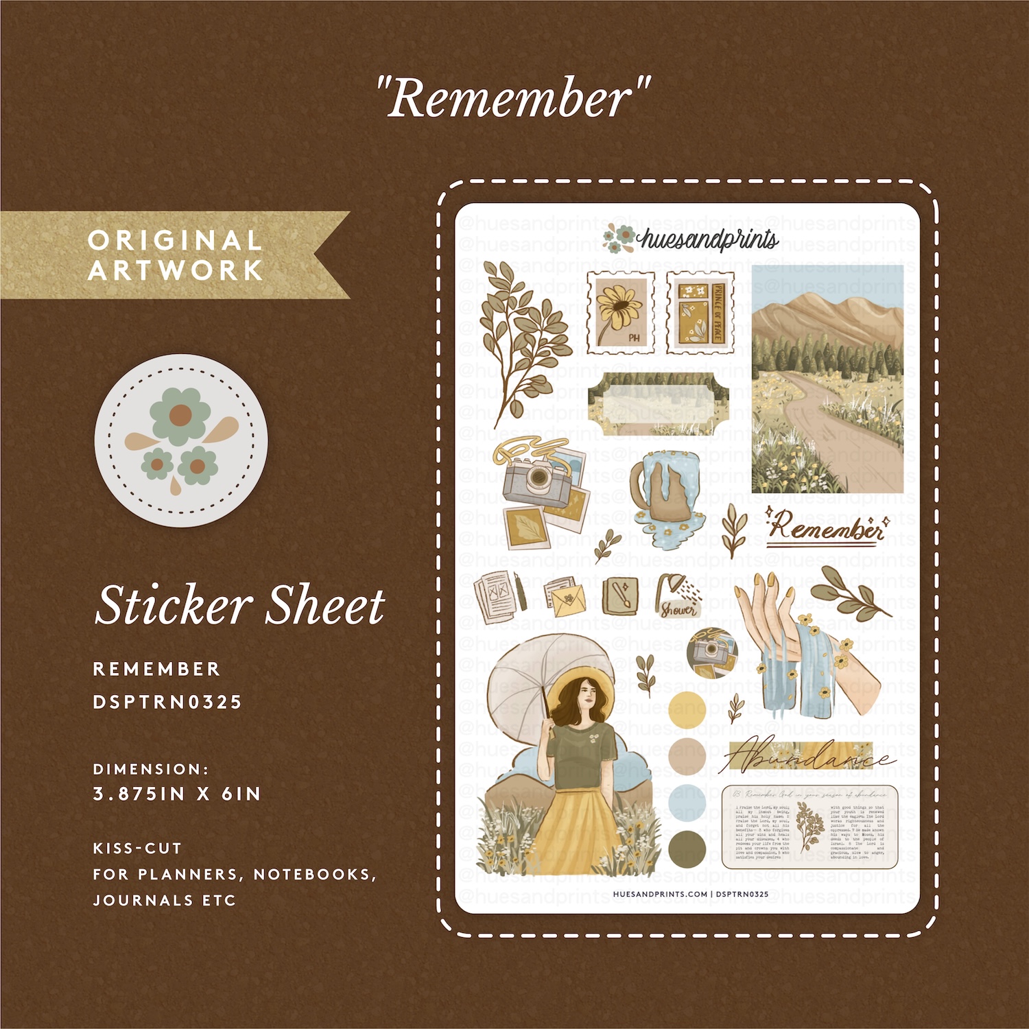 Remember - Stickers for planners, notebooks and journals | DSPTRN0325