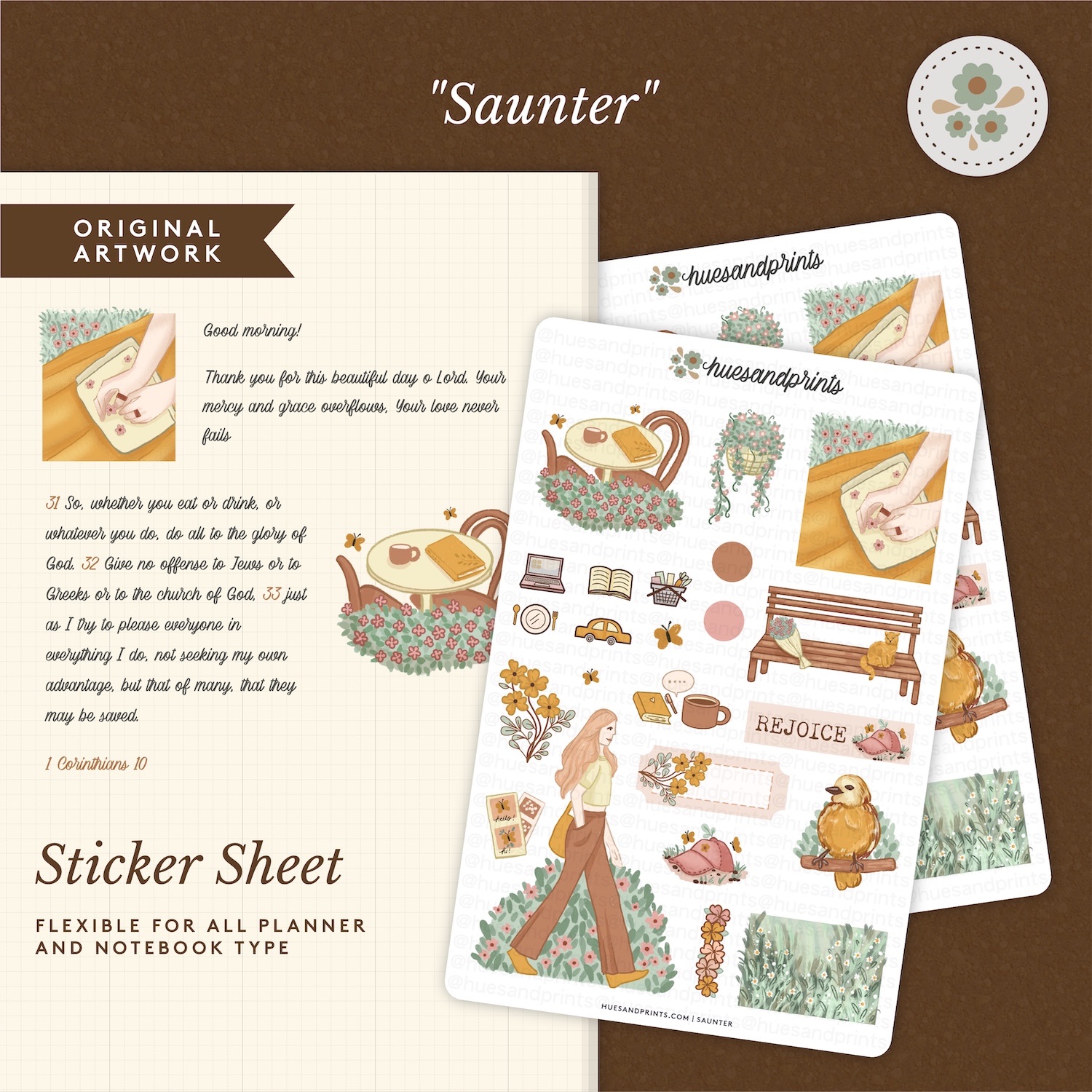 Saunter - stickers for planners, notebooks, journals - Image 2