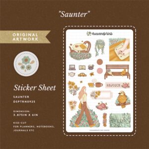 Saunter - stickers for planners, notebooks, journals