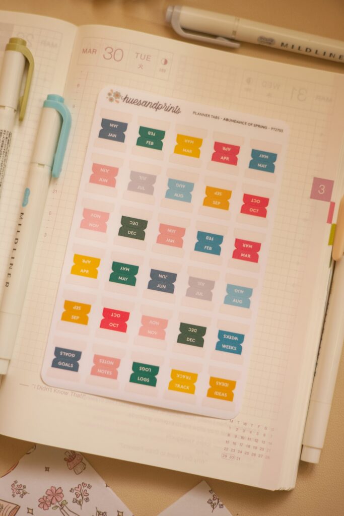 Hobonichi cousin planner tab 2027 Abundance of Spring actual photo