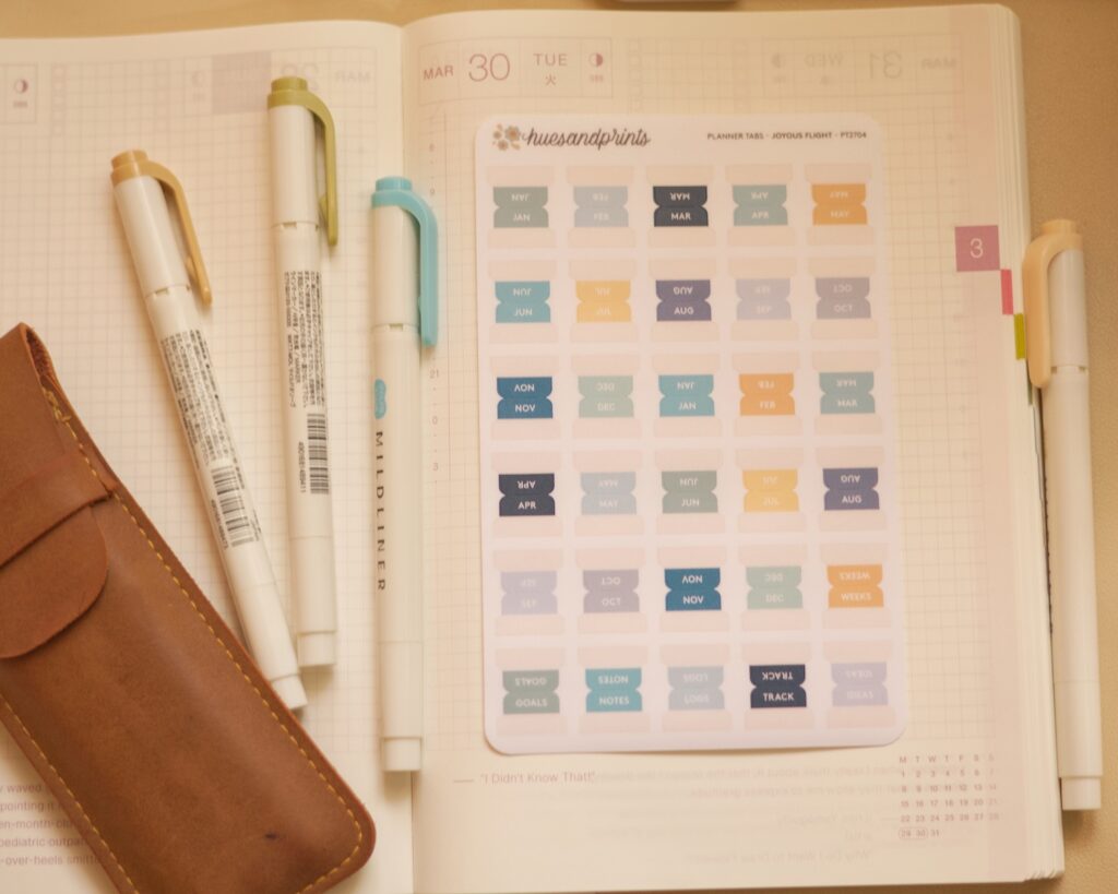 Hobonichi cousin planner tab 2027 Joyous Flight actual photo