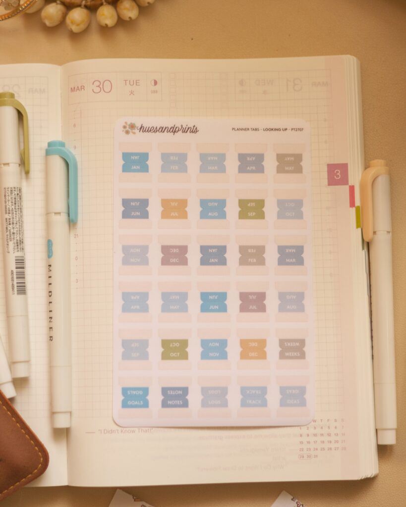 Hobonichi cousin planner tab 2027 Looking Up actual photo