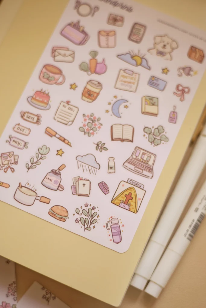slices of life actual photo - sticker sheet for planners and journals, perfecf for hobonichi planners